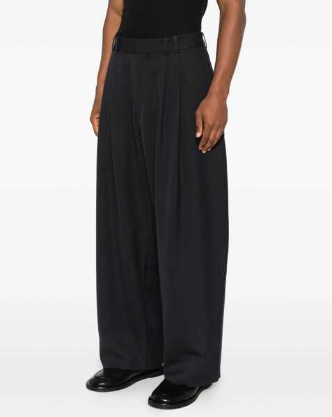 Pantaloni casual STUDIO NICHOLSON Volume Pants With Double Pleat BLUE Barbati (BM 19441223) 3