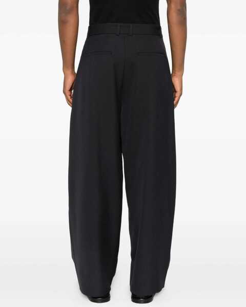 Pantaloni casual STUDIO NICHOLSON Volume Pants With Double Pleat BLUE Barbati (BM 19441223) 4