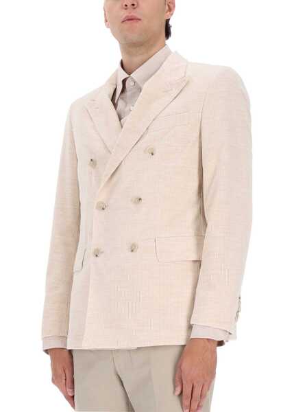 Sacouri Hugo Boss Corduroy Blazer BEIGE Barbati (BM 19441241) 4
