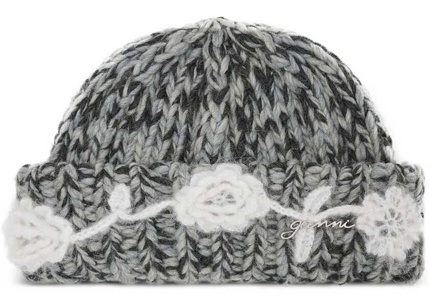 Palarii Ganni Wool Cap CHARCOAL Femei (BM 19441379) 1