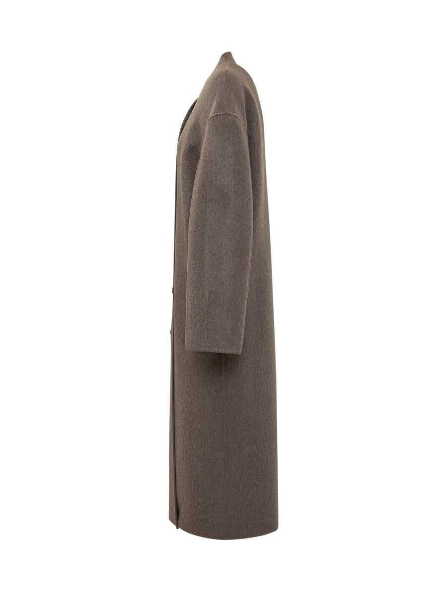 Paltoane LOULOU DE SAISON Loulou De Saison Loulou De Saison Wool Double-Breasted Coat GREY Femei (BM 19445016) 3
