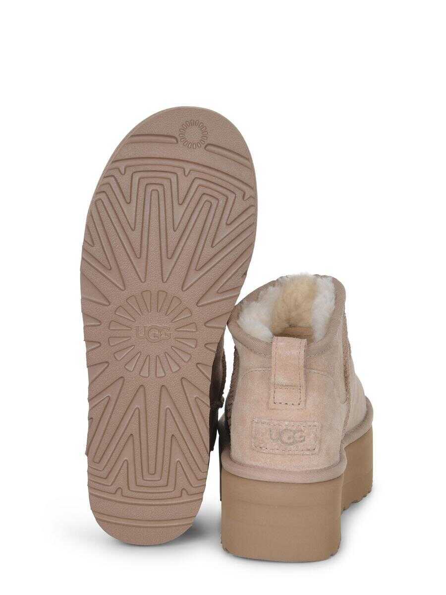 Bocanci UGG UGG Boots  Classic Ultra Mini Con Plateau Beige Femei (BM 19445106) 5