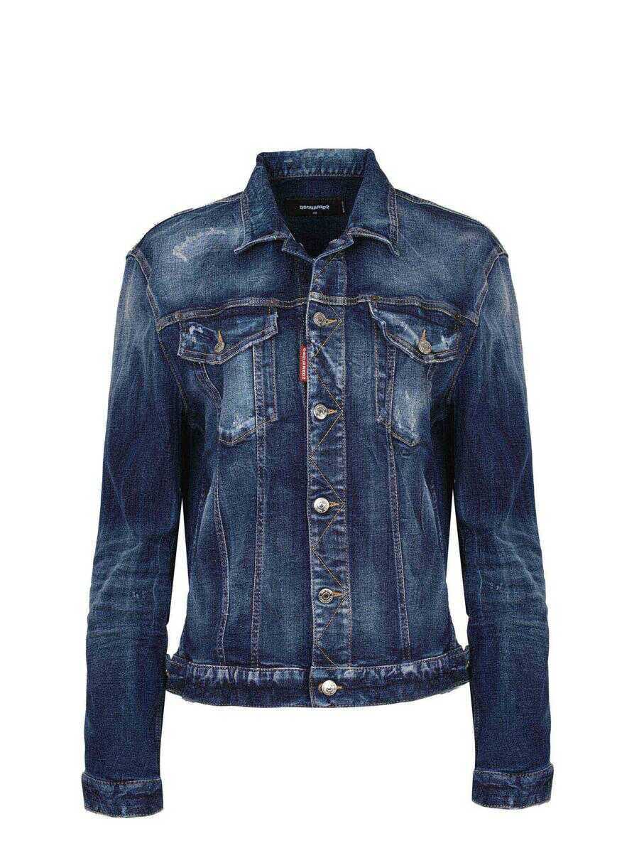 Geci DSQUARED2 DSQUARED2  Jacket BLU MEDIO Femei (BM 19445247) 1