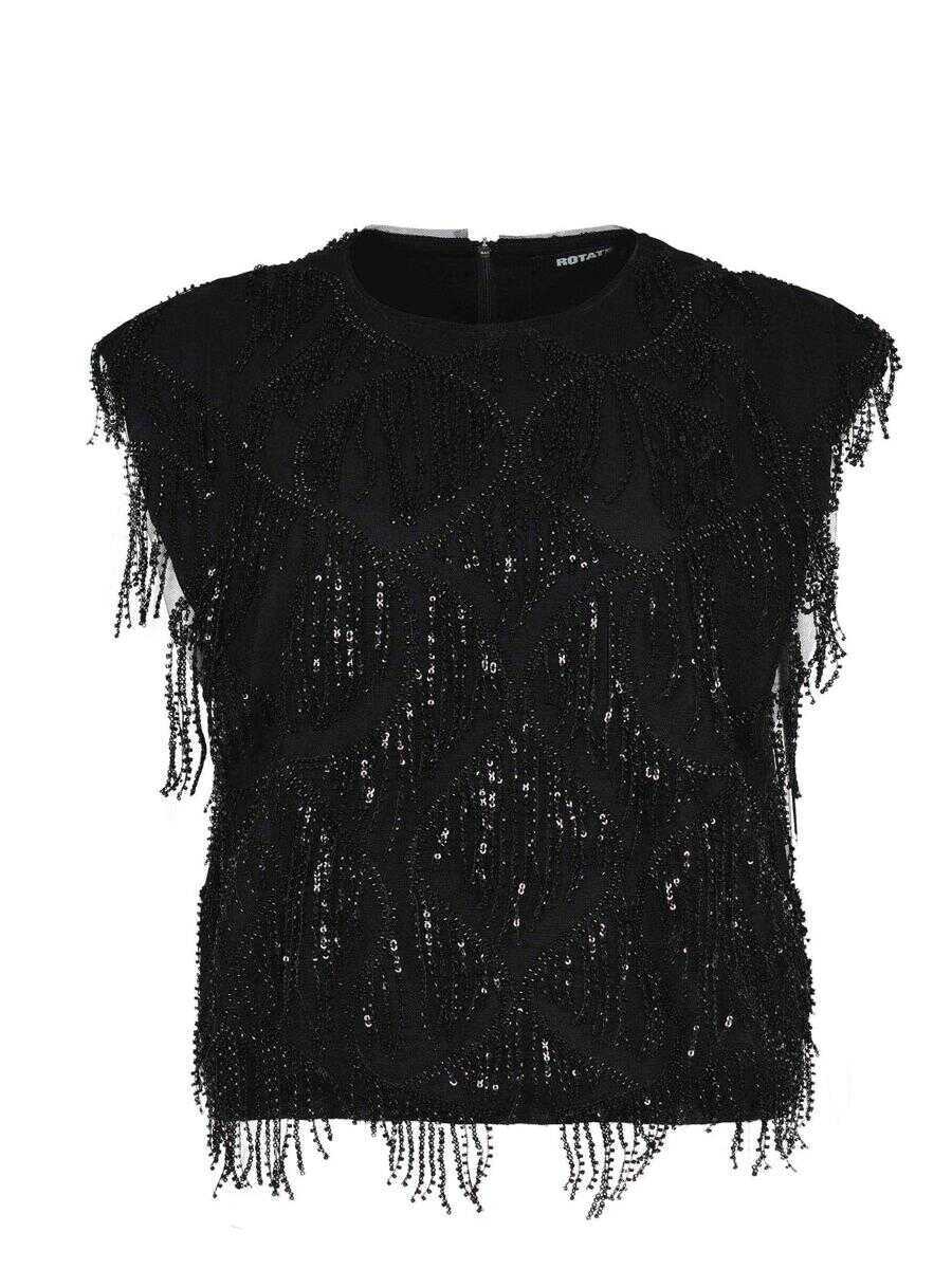 Topuri ROTATE Birger Christensen Rotate Birger Christensen  Top Black Femei (BM 19445628) 1