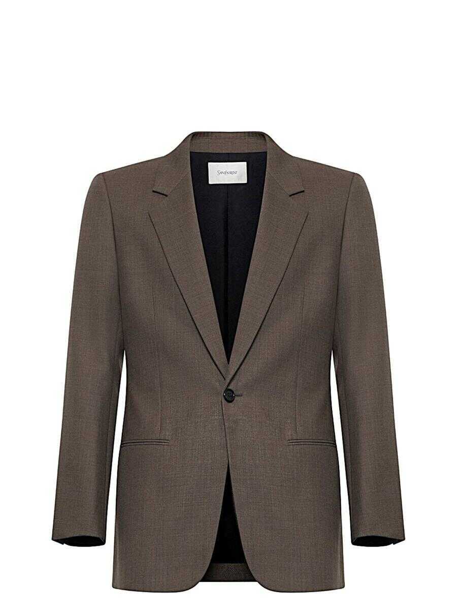 Topuri Saint Laurent SAINT LAURENT Topwear Grey Barbati (BM 19447017) 1