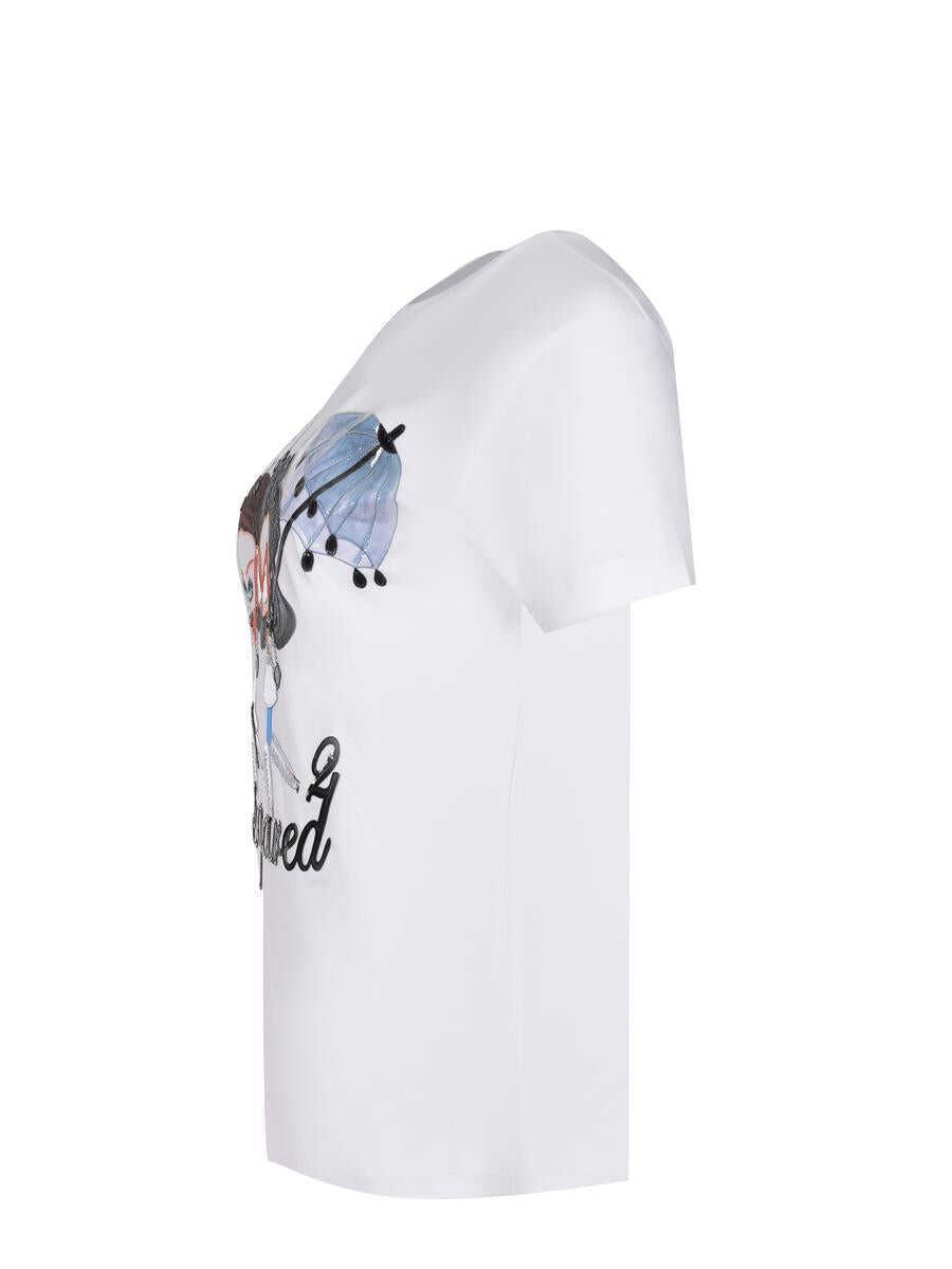 Tricouri DSQUARED2 DSQUARED2  T-Shirt WHITE Femei (BM 19447074) 2