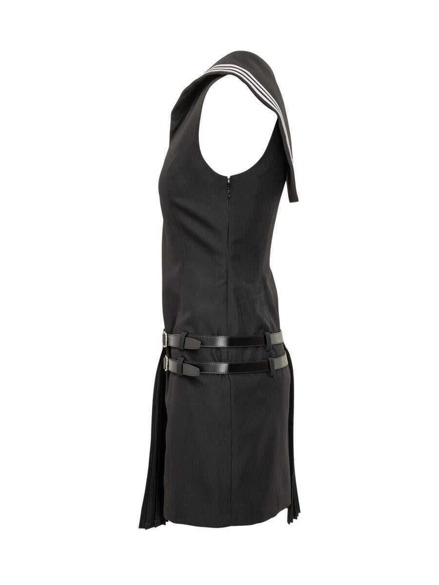 Rochii COPERNI Coperni Black Short Dress With Sailor Coperni Collar Black Femei (BM 19447872) 3