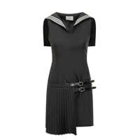 Rochii Coperni Black Short Dress With Sailor Coperni Collar Femei