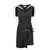 COPERNI Coperni Black Short Dress With Sailor Coperni Collar Black