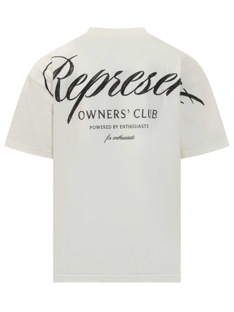 Tricouri REPRESENT Represent Represent White T-Shirt With Embroidered Logo WHITE Barbati (BM 19448085) 2