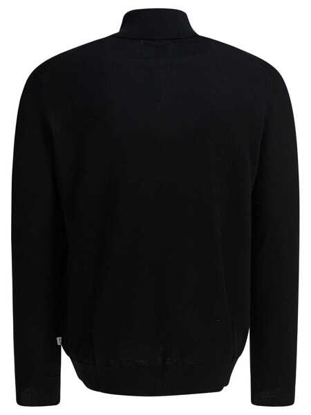 Tricouri Polo NN.07 Sergio merino wool polo sweater Black Barbati (BM 19448895) 2