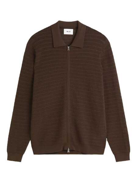 Pulovere NN.07 Gustav half-zip sweater Brown Barbati (BM 19448928) 1