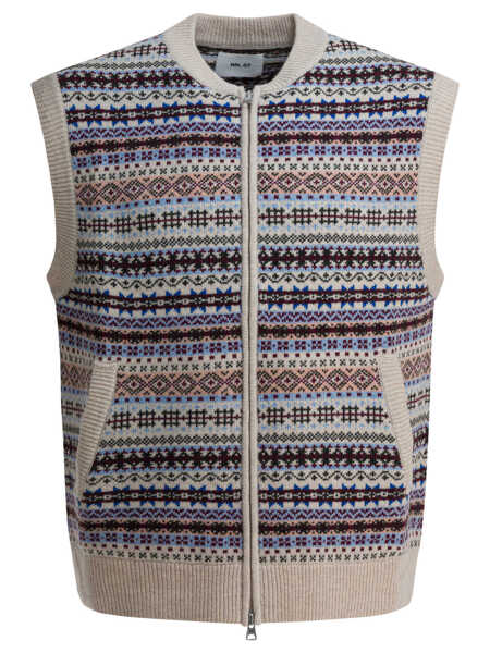 Pulovere casual NN.07 Robbie wool vest Beige Barbati (BM 19448931) 1