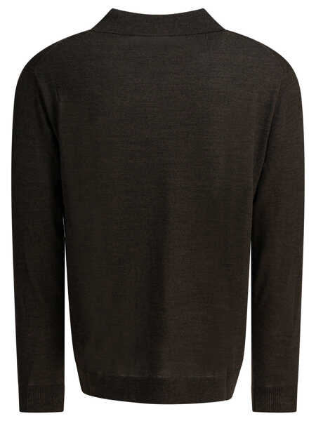 Tricouri Polo NN.07 Thor wool blend cardigan Brown Barbati (BM 19448937) 2