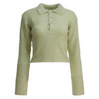 Tricouri Polo Mohair and wool polo sweater Femei