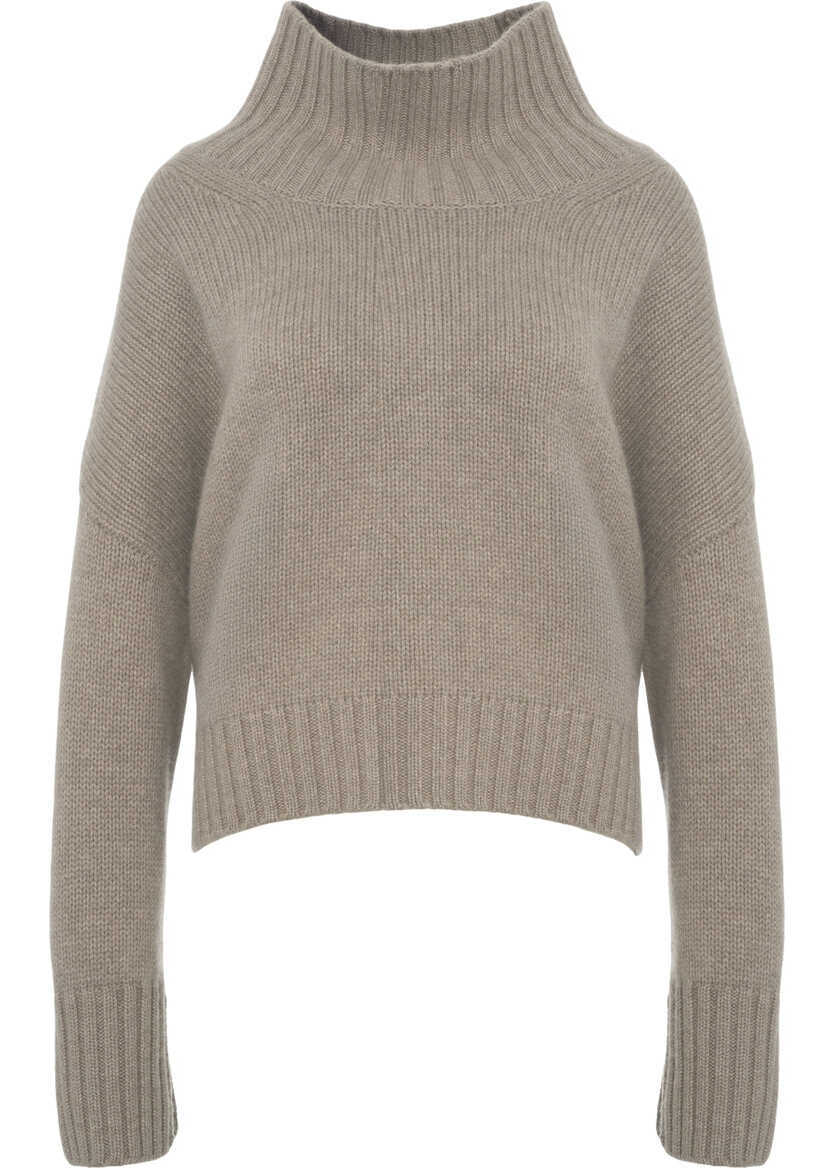 Pulovere Soft Goat Cashmere turtleneck sweater Grey Femei (BM 19449182) 1