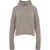 Soft Goat Cashmere turtleneck sweater Grey