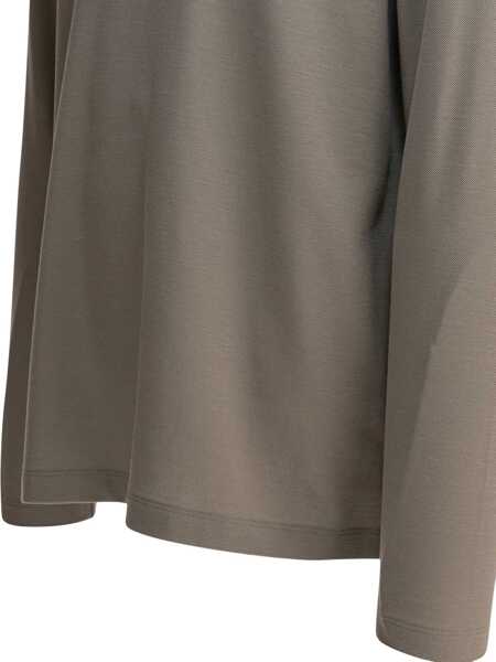 Tricouri Vince Cotton crewneck T-shirt Beige Barbati (BM 19450017) 5