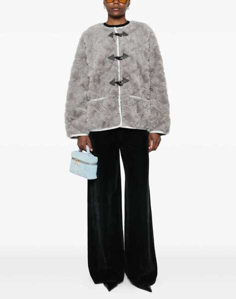 Paltoane forteforte Faux fur Coat with Divine embroidery and toggles PEARL Femei (BM 19452425) 2