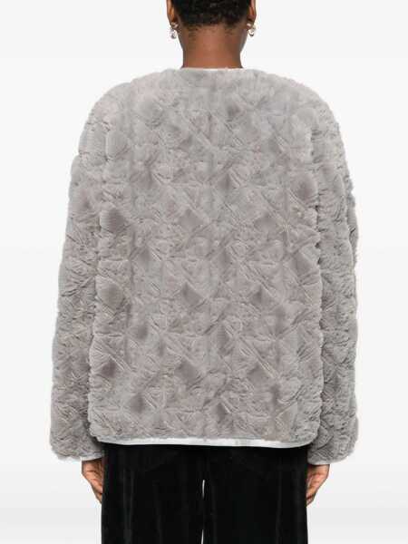 Paltoane forteforte Faux fur Coat with Divine embroidery and toggles PEARL Femei (BM 19452425) 4