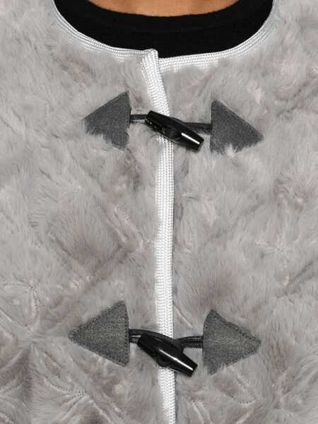 Paltoane forteforte Faux fur Coat with Divine embroidery and toggles PEARL Femei (BM 19452425) 5