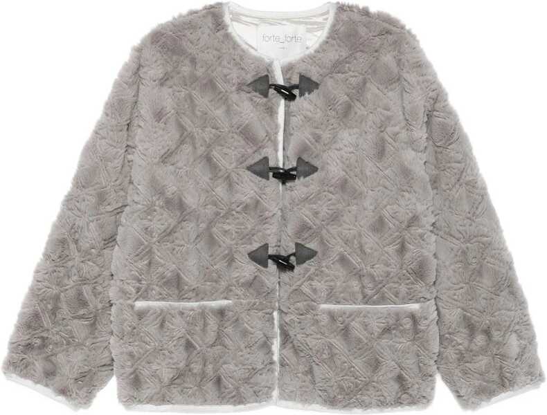 Paltoane forteforte Faux fur Coat with Divine embroidery and toggles PEARL Femei (BM 19452425) 1