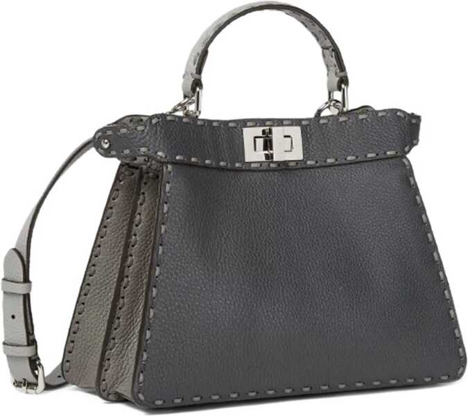 Genti de mana Fendi Peekaboo ISeeU small Handbag ASFALMOONGHIACP Femei (BM 19452428) 2