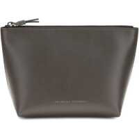 Genti de mana Leather Pouch with Shiny Zipper Pull Femei