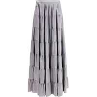 Fuste Draped Habotai silk Skirt Femei