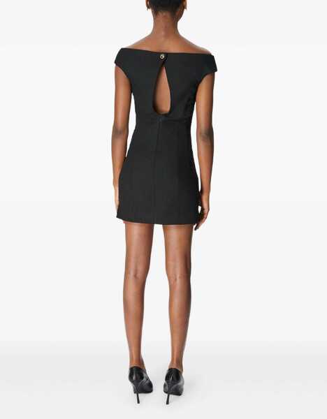 Rochii MARINE SERRE Wool Boucl Sleeveless Mini Dress BLACK Femei (BM 19452443) 3