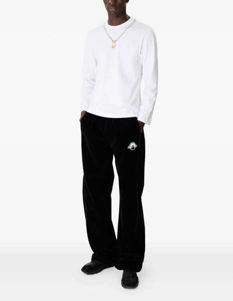 Tricouri MARINE SERRE Trompe Lil Jewelry long-sleeve T-shirt WHITE Femei (BM 19452446) 2