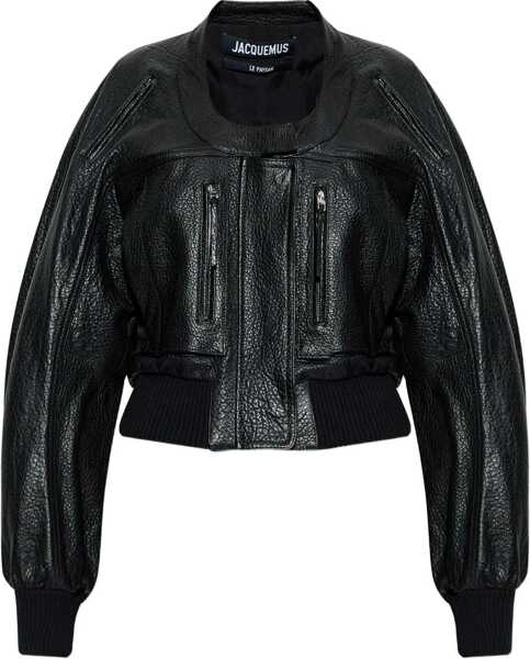 Jachete JACQUEMUS Tore Bomber BLACK Femei (BM 19452455) 1