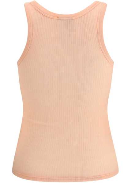 Topuri forteforte Halter-neck tank Top in wool jersey PEACH Femei (BM 19452458) 2