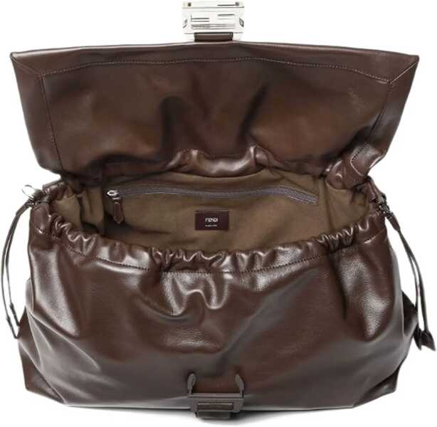 Genti de mana Fendi Mamma Baguette Shoulder Bag CHOCOLATEPALLADIO Barbati (BM 19452488) 4
