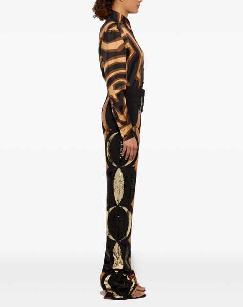 Camasi casual PUCCI Printed Silk Shirt BLACK GOLD Femei (BM 19452509) 3