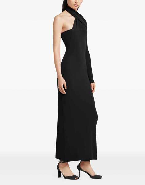 Rochii COURRGES One-shoulder maxi Dress BLACK Femei (BM 19452518) 2