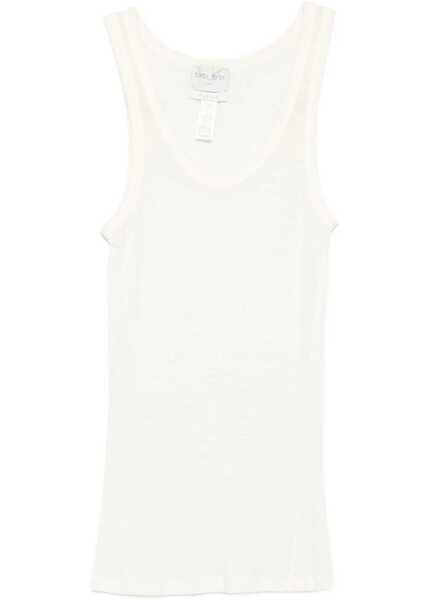 Topuri forteforte Halter-neck tank Top in wool jersey CHOCOLAT NOIR Femei (BM 19452542) 1