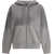 MARINE SERRE Faded Moon fleece zipped Hoodie DARK GREY