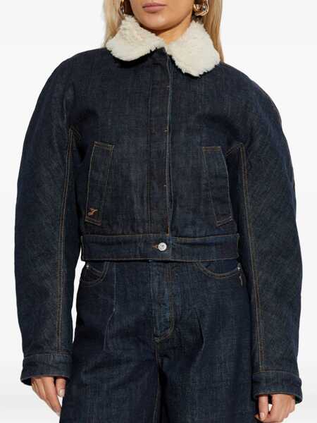 Bluze de trening JACQUEMUS De-Nmes Ovalo Denim Bomber DARK NAVY Femei (BM 19452575) 3