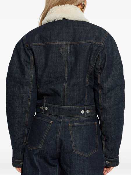 Bluze de trening JACQUEMUS De-Nmes Ovalo Denim Bomber DARK NAVY Femei (BM 19452575) 4