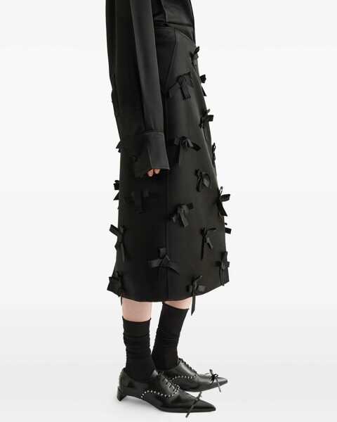 Fuste Jil Sander Satin Skirt with bows BLACK Femei (BM 19452605) 3