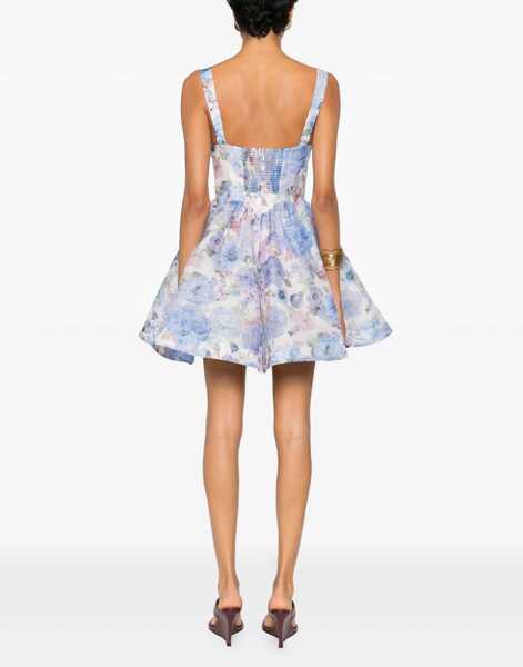 Rochii ZIMMERMANN Rebellion Drape Mini Dress SKY-BLOOM Femei (BM 19452608) 4