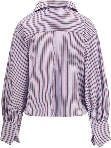 Camasi casual Sosue Claire stripes Shirt BLUE BURGUNDY STRI Femei (BM 19452617) 2