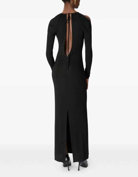 Rochii MARINE SERRE Draped Jersey Long Dress BLACK Femei (BM 19452623) 3