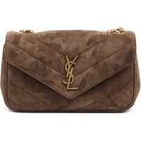 Genti de umar Small LouLou Shoulder Bag in matelass&eacute; suede Femei