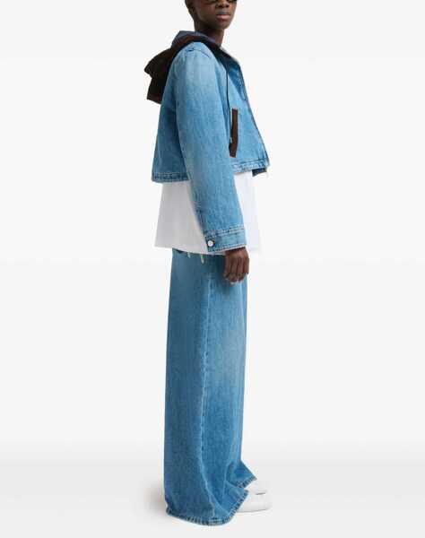 Blugi Marni Cotton Pants with contrasted waistband DEEP BLUE Femei (BM 19452680) 3