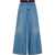 Marni Cotton Pants with contrasted waistband DEEP BLUE