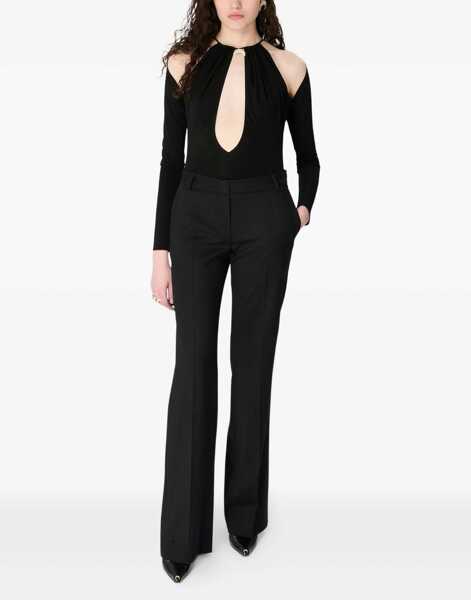 Body-uri MARINE SERRE Stretch viscose Bodysuit BLACK Femei (BM 19452698) 2