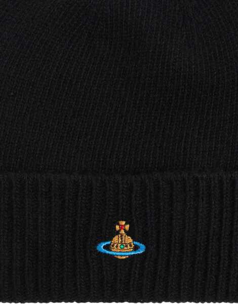 Caciuli Vivienne Westwood Cashmere Beanie BLACK Femei (BM 19452815) 3