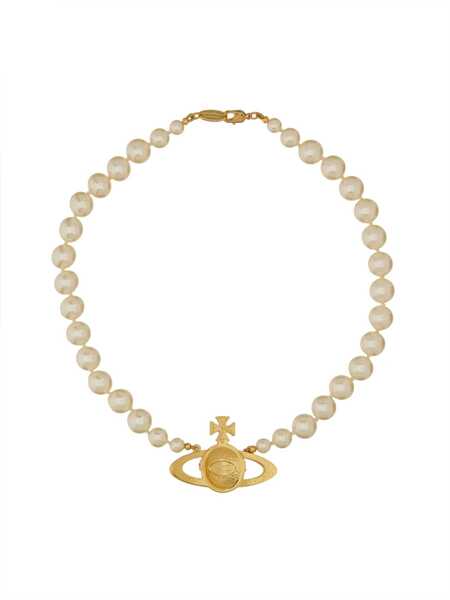 Pulovere Vivienne Westwood Pearl Choker With Orb Bas-Relief GOLD Femei (BM 19452857) 2